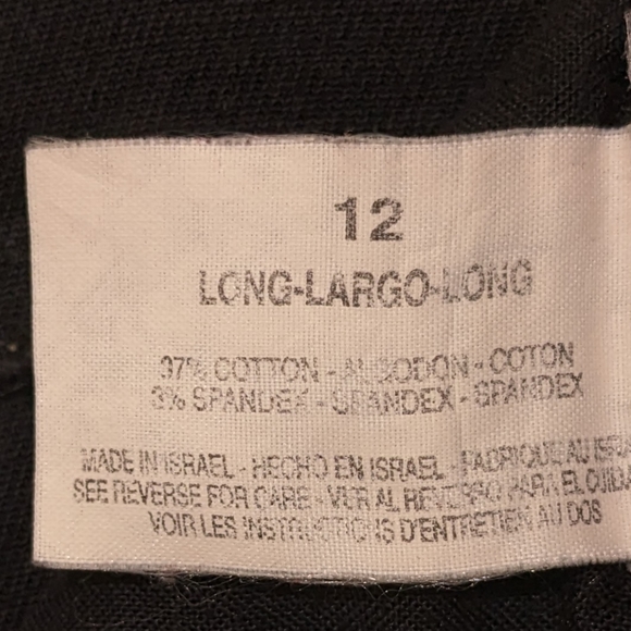 Gloria Vanderbilt Amanda Stretchy black jeans in size 12 tall - Picture 7 of 7